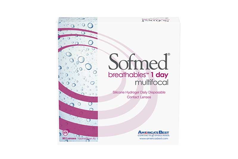Sofmed Breathables 1-Day Multifocal Low Add 90 Pack large view angle 0